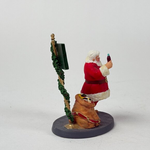 Coca-Cola Santa Claus Figurine Department 56 Village Decor 3" Without Box - Picture 5 of 9